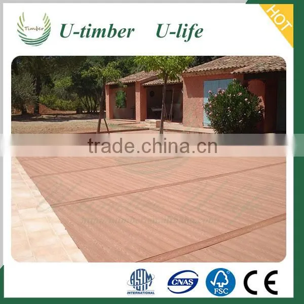 Cheap Exterior Wood Plastic Decking Composite Flooring Outside photo-2