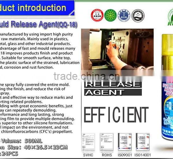550ml Mold Release Agent/Parting Agent Silicone Spray QQ-18 photo-2