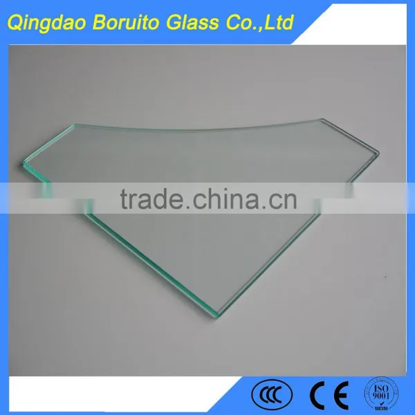 6mm Pentagonal Bathroom Corner Shelf Glass photo-6