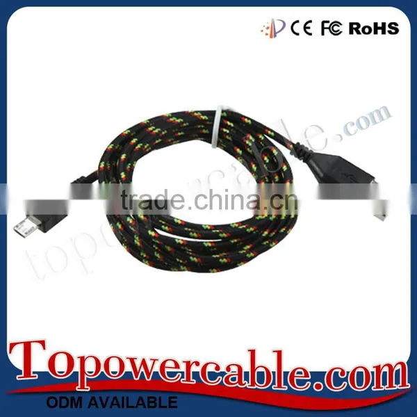 Cheap Price Nylon Data Transfer Cable Micro Usb Charging Cable Cords For Samsung For Htc 10 photo-2