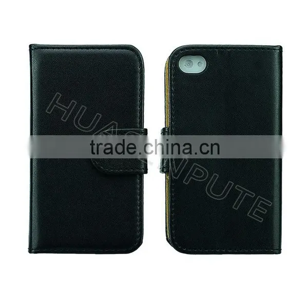China Supplier High Quality Flip Wallet Leather Case For IPhone4/4S photo-2