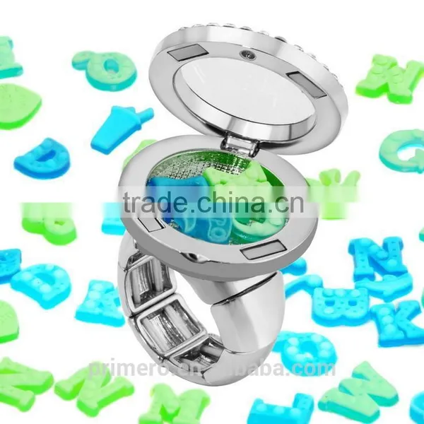 New Arrival Luminous Locket Ring Floating Memory Charm Jewelry photo-3