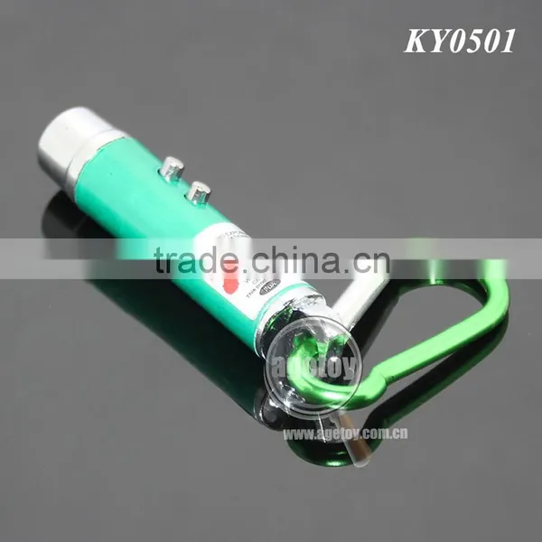 3 in 1 Mini LED Flashlight Torch Lamp Aluminum Carabiner Keyring Personality UV Money Detector Electric LED Light Keychain photo-5