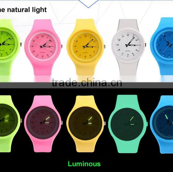 Attactive Whole Luminous Silicone Jelly Watches Top Sale Interchangeable Strap Watch photo-5