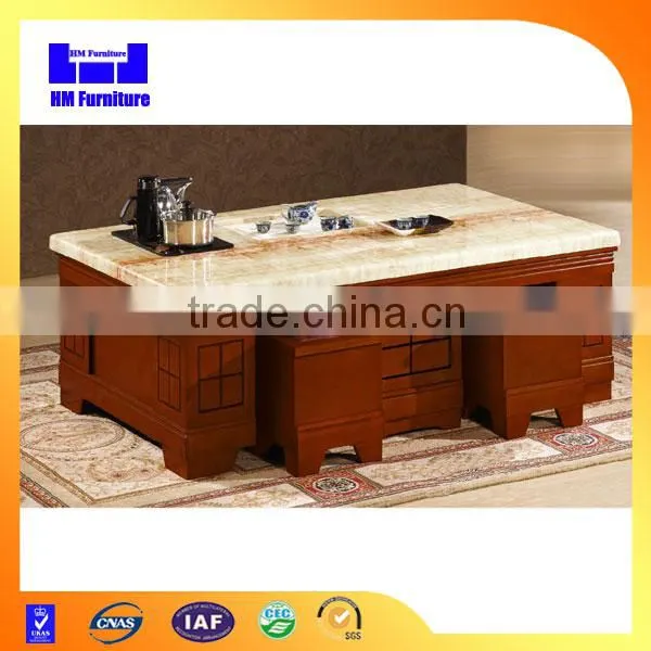 Good Selling Chinese Tea Table With Marble Top