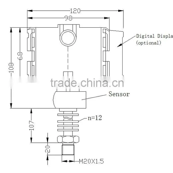High Temperture Smart Pressure Transmmitter With LCD Display photo-2