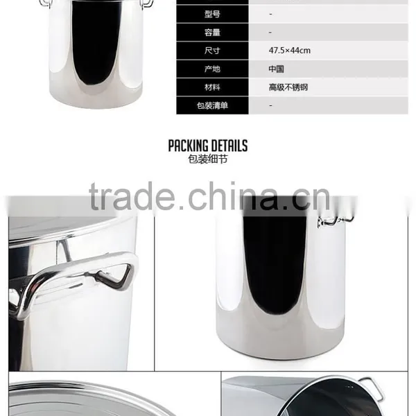 Large Metal Stainless Steel Restaurant Catering Cooking Pots photo-3