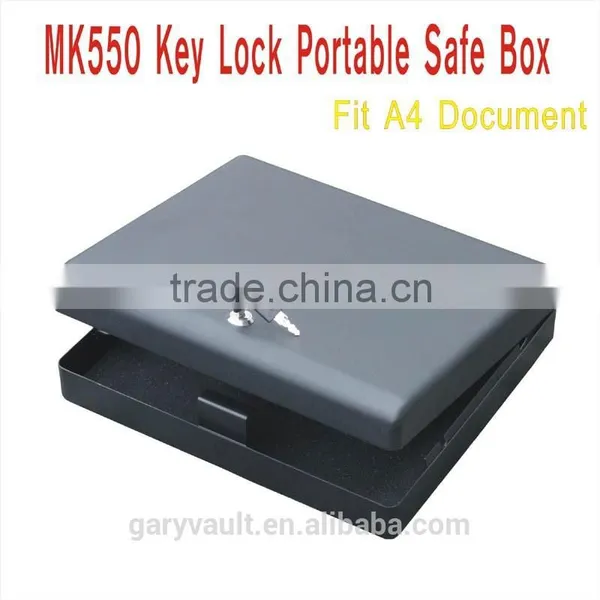 MK 550 Microvault Key Lock Car Gun Pistol Steel Portablel Storage Safe Box (Ipad Box),A4 File Box