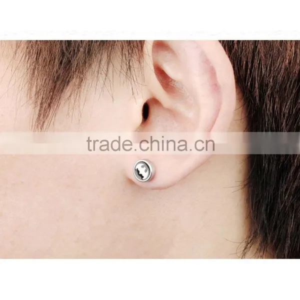 2016 China High End Men Fashion Jewelry 316L Stainless Steel Personalized Logo Photo Earring photo-5
