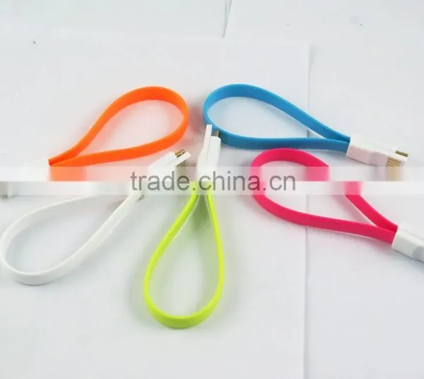 Gift Accessories Univesal Flat Short Micro Magnetic Cable USB Charging Sync Cable photo-2