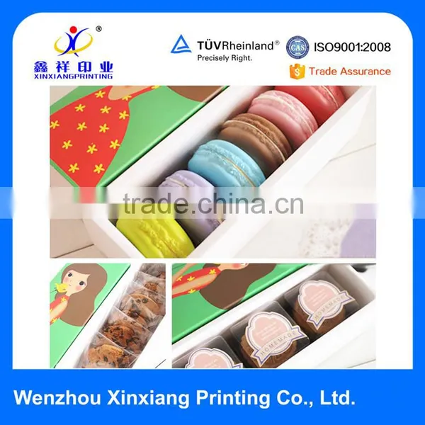 Multicolour Cute Design Macaron Cake Packing Boxes Biscuit &Cookie Boxes Quality Choice photo-3