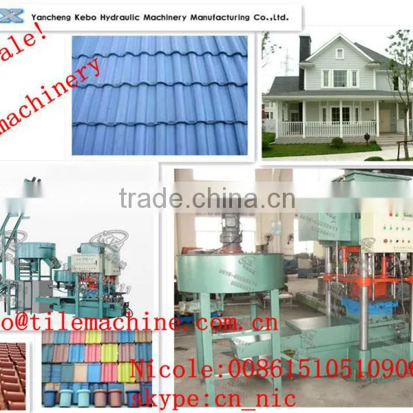 KB125E Automatic Color Concrete Roof Tile & Floor Tile Production Line