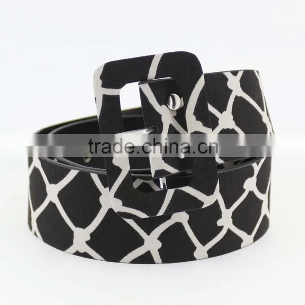 NEW Design pu Casual Dresses Belt for Women With Fashion Printed Cloth photo-2