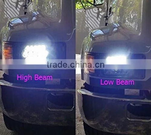Rectangular 4x6 Inch LED Sealed Beam Headlight Bulb Replace HID Projector Lens Fit For Trucks Peterbilt Kenworth FREIGHTLINER Quality Choice photo-6