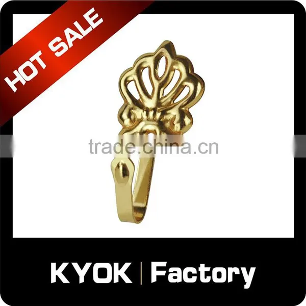 KYOK Golden Flower Curtain Adhesive Hook for Windows, Popular Safety No-tixic Magic Curtain Hook With High Quality photo-3