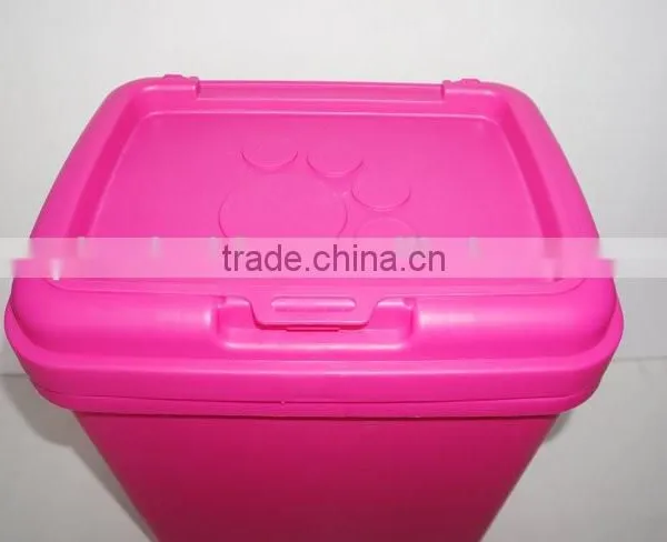 15KG 40LT Plastic Airtight Pet Food Container With Cat Paw Shaped Lid photo-4