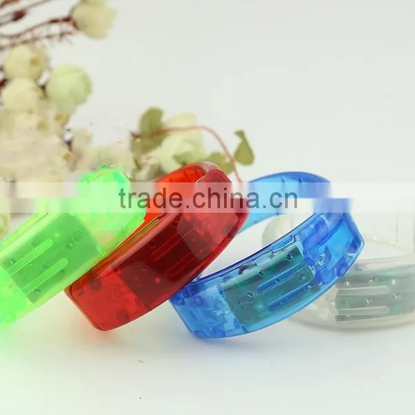 LED Flashing Sound Activated Bracelet for Concert Rave