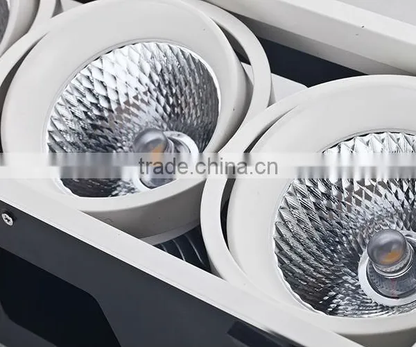 Anti-glare Optical Design Uniform Light Distribution High Power 3x45w Cob Led Grille Downlight photo-4