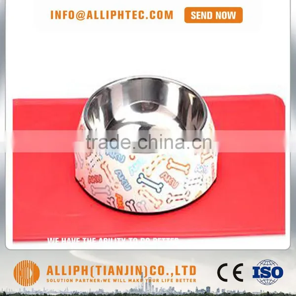 Bone Print Melamine Dog Bowl