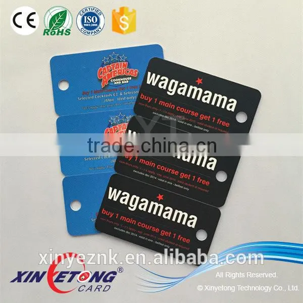 2015 Popular Three up Standard Plastic PVC Key Tag Combo Cards photo-3