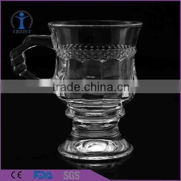 Creative Machine Made Cut Glass Cheap Coffee Mug photo-2