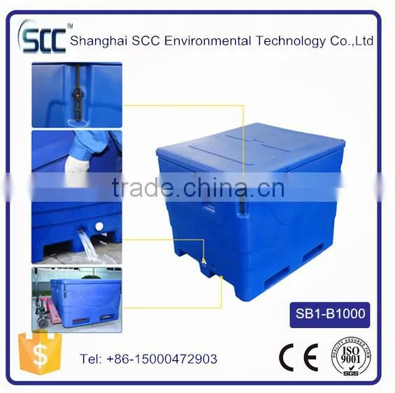 Rotomolding PE Fish Cooler Bin, Fish Totes, Large Insulated Cooler photo-3