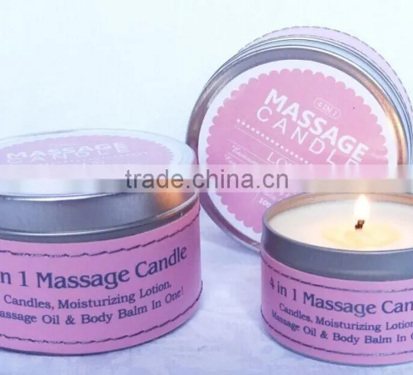 Aroma Fragrance Factory Price Natural Essential Oil Massage Candle in Bulk photo-4