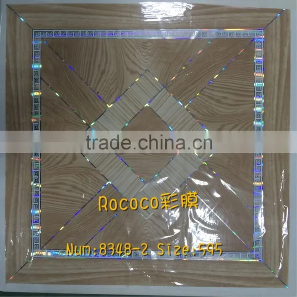 CLASSICAL ELEGANT PRINTING PVC WALL PANELS PLASTIC CEILING 60*60 CM VARIETY BEDROOM DECORATION PVC WALL SHEET PANELS photo-6