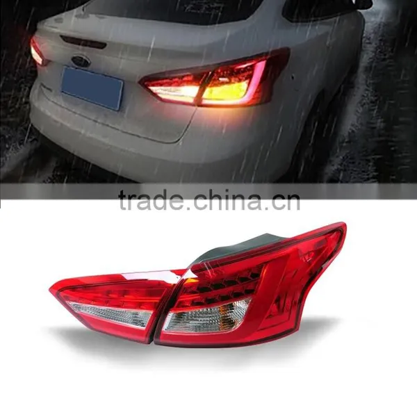 1 Pair Car LED Taillight Tail Lamp Brake Reversing Kit Modification Rear Light For Ford Focus 3 Sedan 2012 2013 2014 Quality Choice