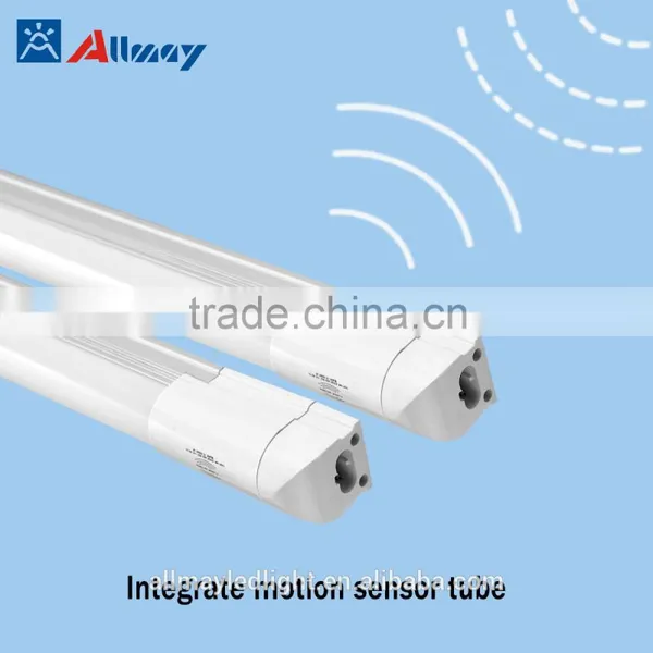 Factory Direct Supply Motion Sensor 18W Integrated LED T8 Tube Light CE ROHS for Factory Hospital Wide Voltage