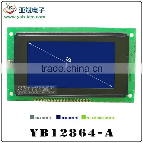 New Product 12864 LCD Screen Lcd Display Blue LCD and 6 O'clock Viewing Angle Matrix Module From China Supplier photo-3