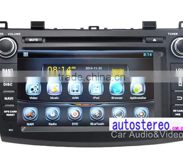Autostereo Android Car MP3 Player for Mazda3 Car DVD GPS Navigation Central Multimedia Satnav BT PIP Ipod MP3 Player