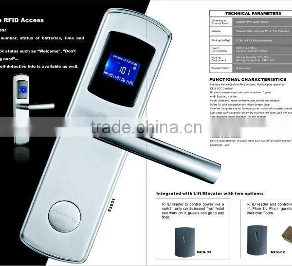 Waterproof Key Card Locks/hotel Lock /IC Hotel Lock (promotion) photo-4