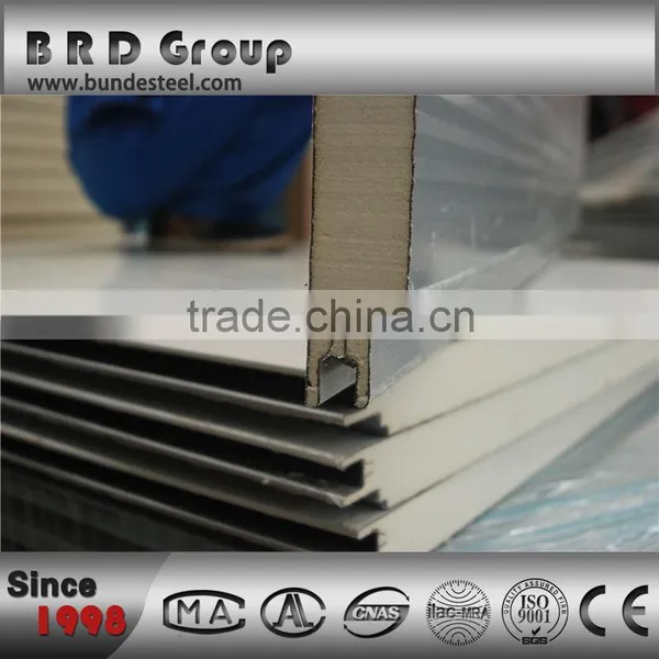 High Anti-fire Ability and Sound Insulation PU Sandwich Panel With CE photo-5