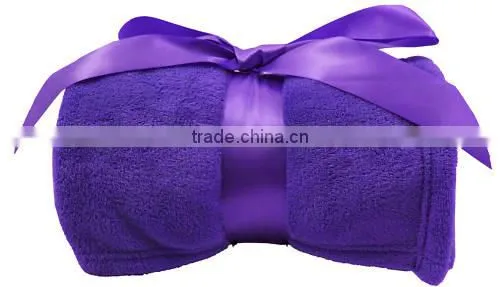 Soft Various Color Coral Cheap Fleece Gifts Promotional Blanket photo-6