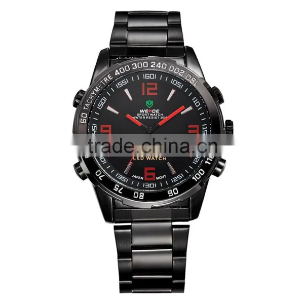 WEIDE Express Wholesale Japan Quartz Clock Movement Stainless Steel Back Watch photo-2