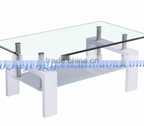 Wholesale Modern Glass Coffee Table With Mdf Legs photo-2