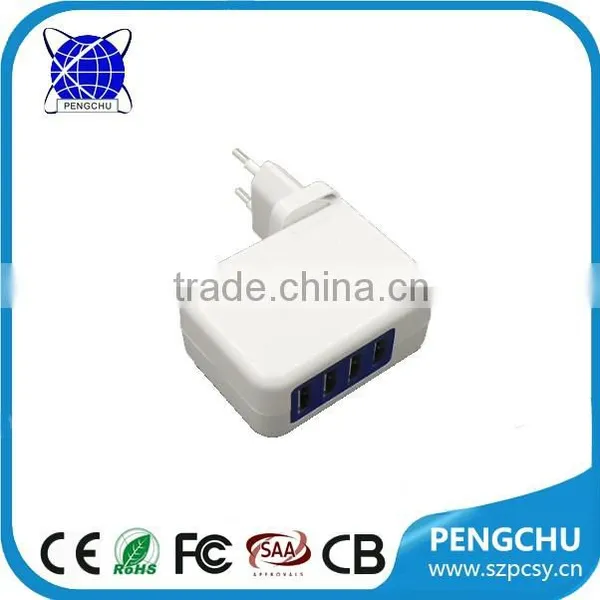 20w 5V 4A 4 USB Portable Wall Charger With ce Fcc Rohs photo-2