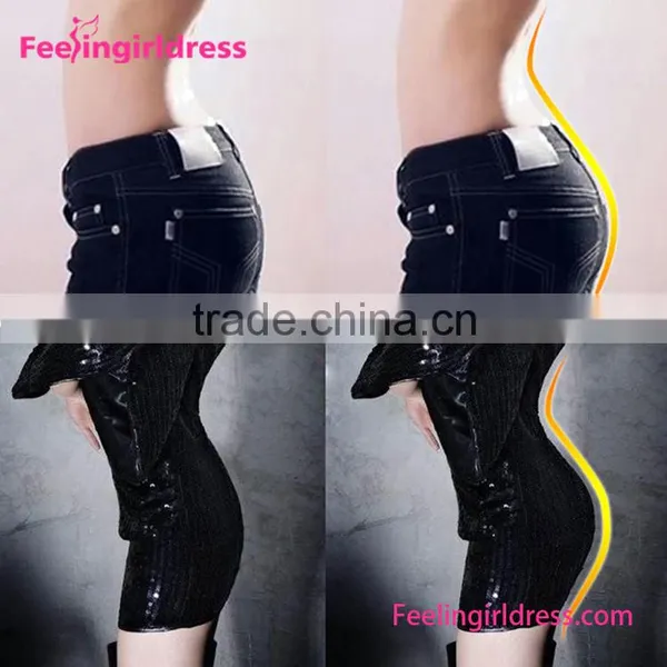 Breathable Removable Pads Hip Up Foam Padded Panties Black photo-2