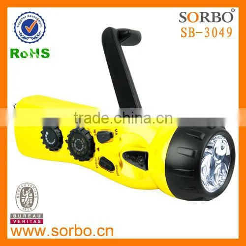 Hand Crank FM&AM Radio With Flashlight Torch photo-5