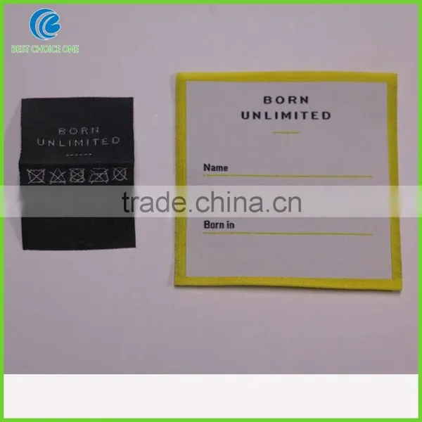 Customized Woven Clothing Labels Size Labels Iron On Backing For Garment Labels photo-6
