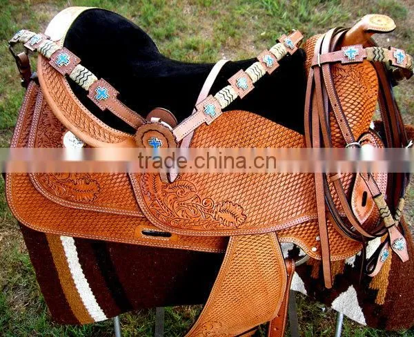 New Horse Western Pleasure Saddle Premium Quality 5475 photo-2