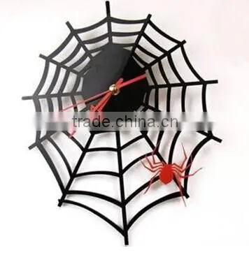 spider web decoration wall clock/watch dial