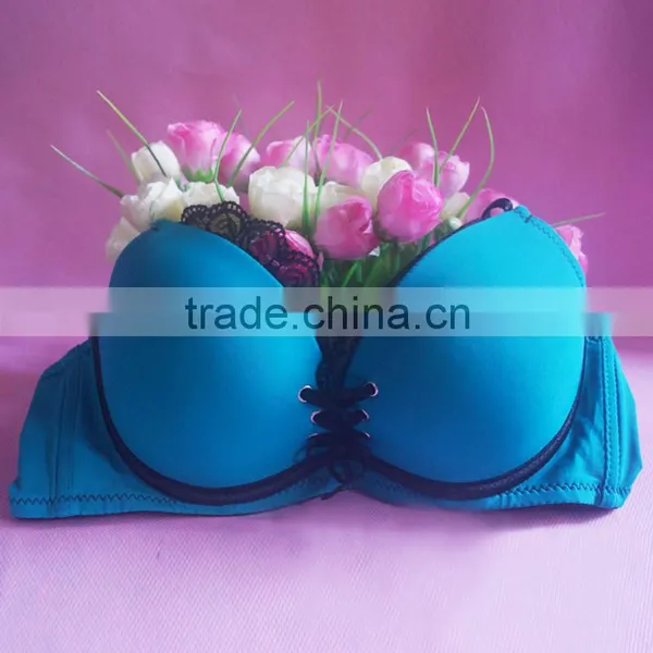 Young Girls Underwear Bra Sets Simple Smooth Comfortable Lingerie Suits Women Lace Bra Sexy Solid Bra Brief Set photo-3