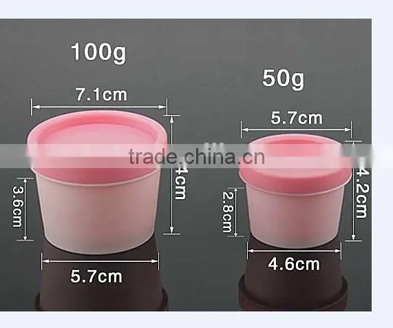 50g White Plastic PP Mask Scrub Mask Beauty Mask Straight Barrel Cups Frosted Jar and Lid Cap photo-3