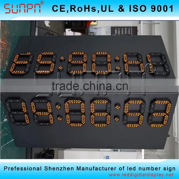 European Led Time and Temp Sign With GPS 8inch photo-4