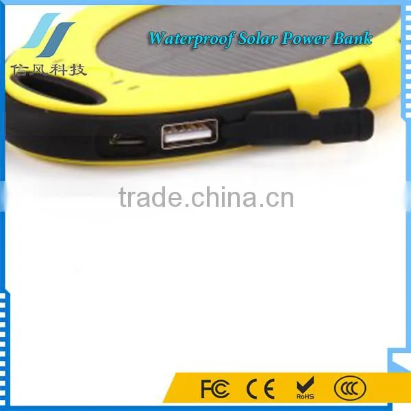 5000mAh Solar Power Bank Waterproof for IPhone for IPad for Android Phone photo-4