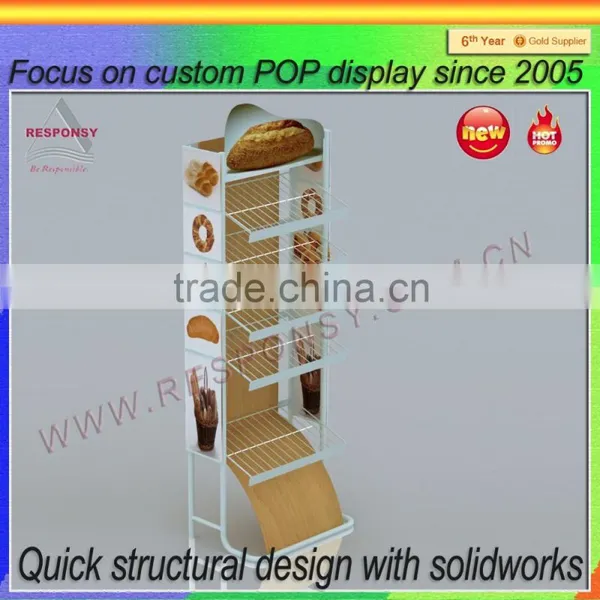 Single Side Pop up Floor Customize Accessory Display Shelf Used in Supermarket photo-3