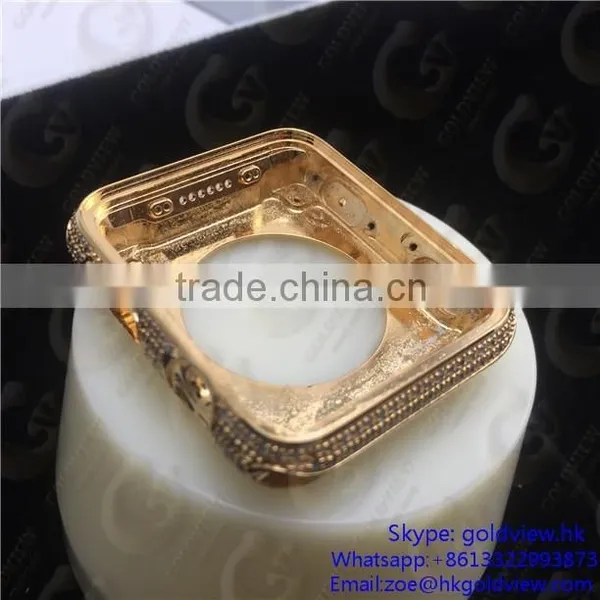 Newest! Wristwatch Gold Case for Apple Watch, 24k Gold Watch Acessories for Apple Watch 18k Gold Housing photo-5
