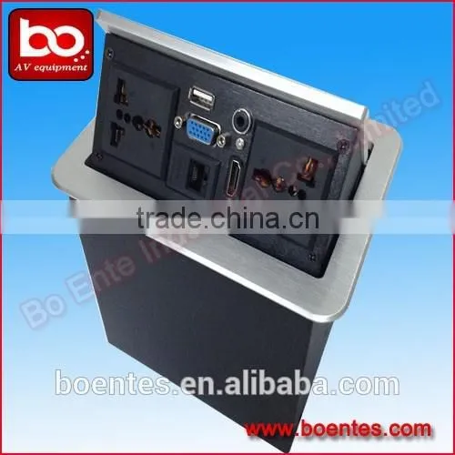 Tabletop/Desktop Pop Up Power Socket With HDMI/VGA/Audio/USB for Conference AV Solutions photo-4